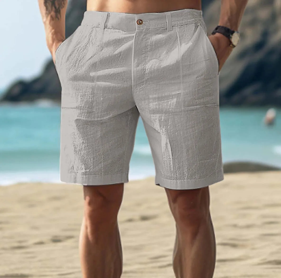 Vero – Linnen heren shorts met comfortabele pasvorm