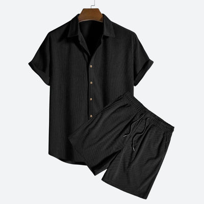 Vero – Corduroy Zomerset met Overhemd en Korte Broek voor Heren