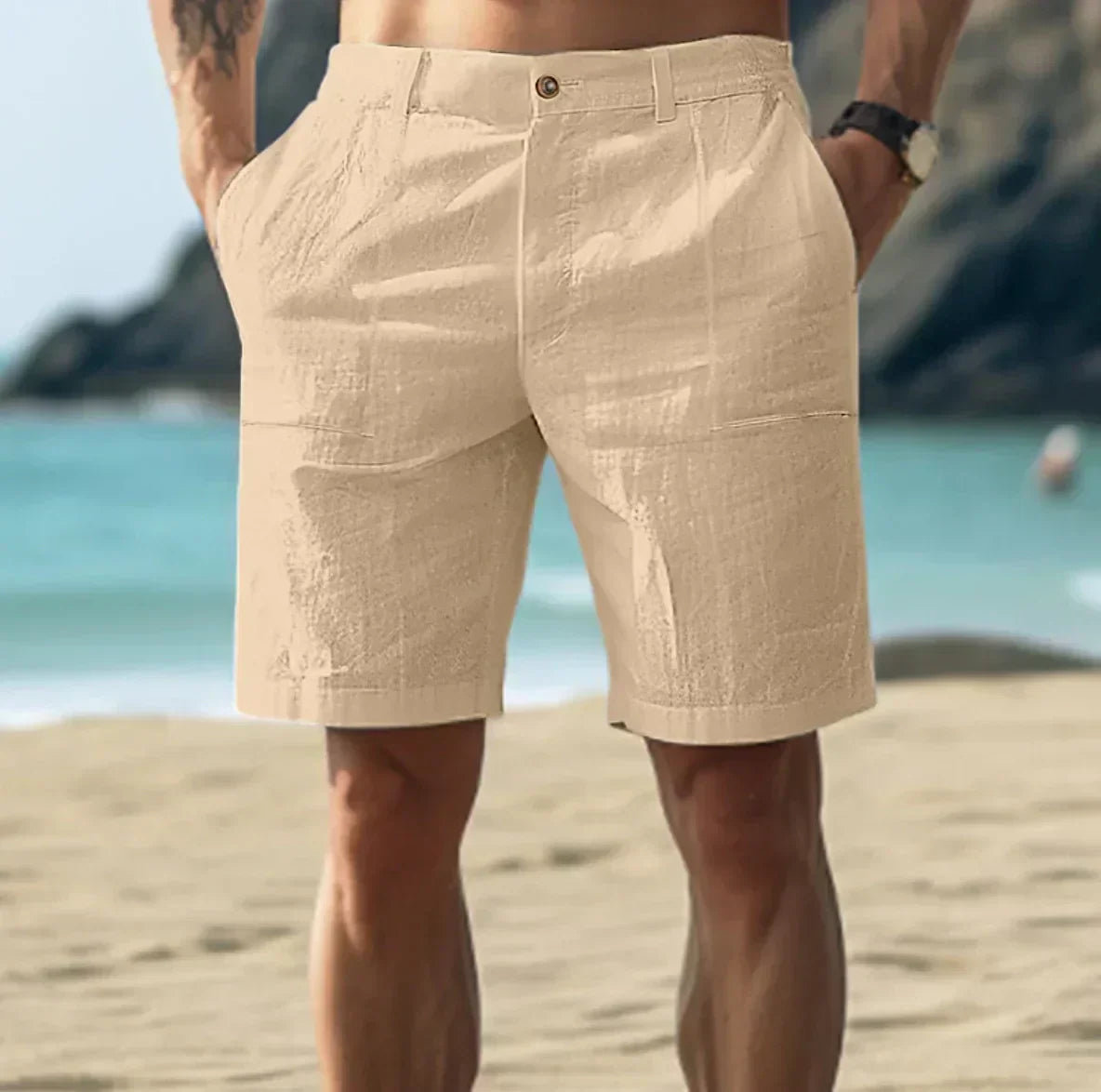 Vero – Linnen heren shorts met comfortabele pasvorm