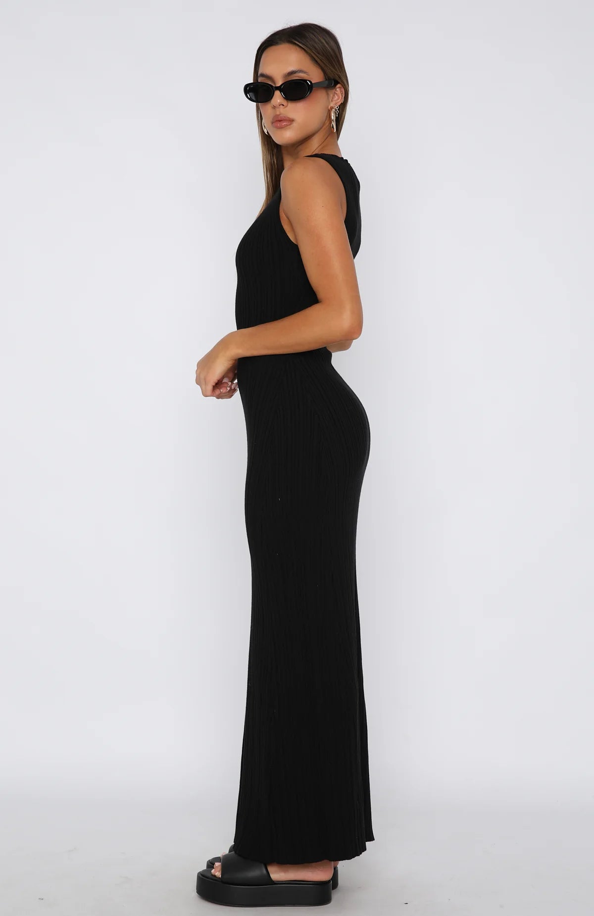 LOÏSE – Maxi Jurk zonder Mouwen met Elegante Pasvorm