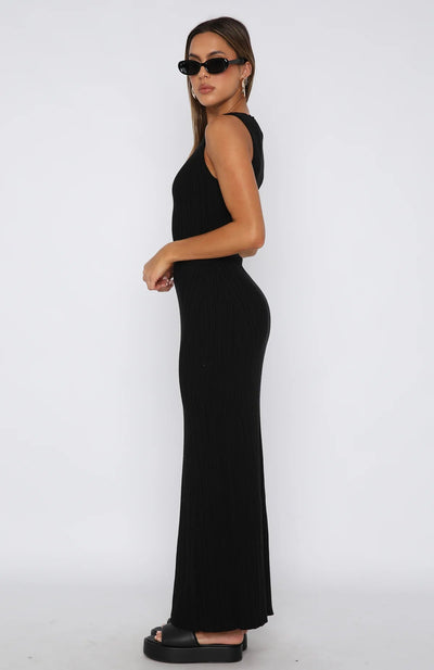LOÏSE – Maxi Jurk zonder Mouwen met Elegante Pasvorm