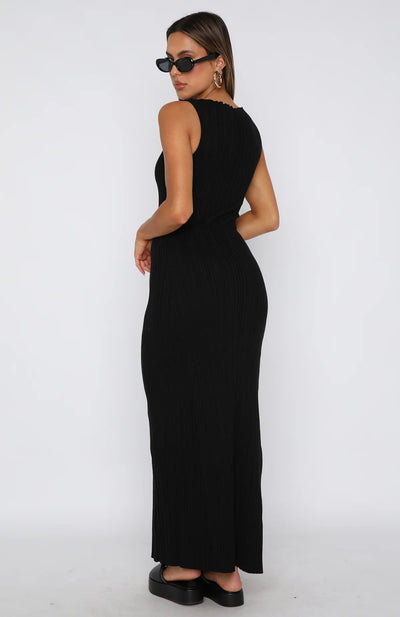 LOÏSE – Maxi Jurk zonder Mouwen met Elegante Pasvorm