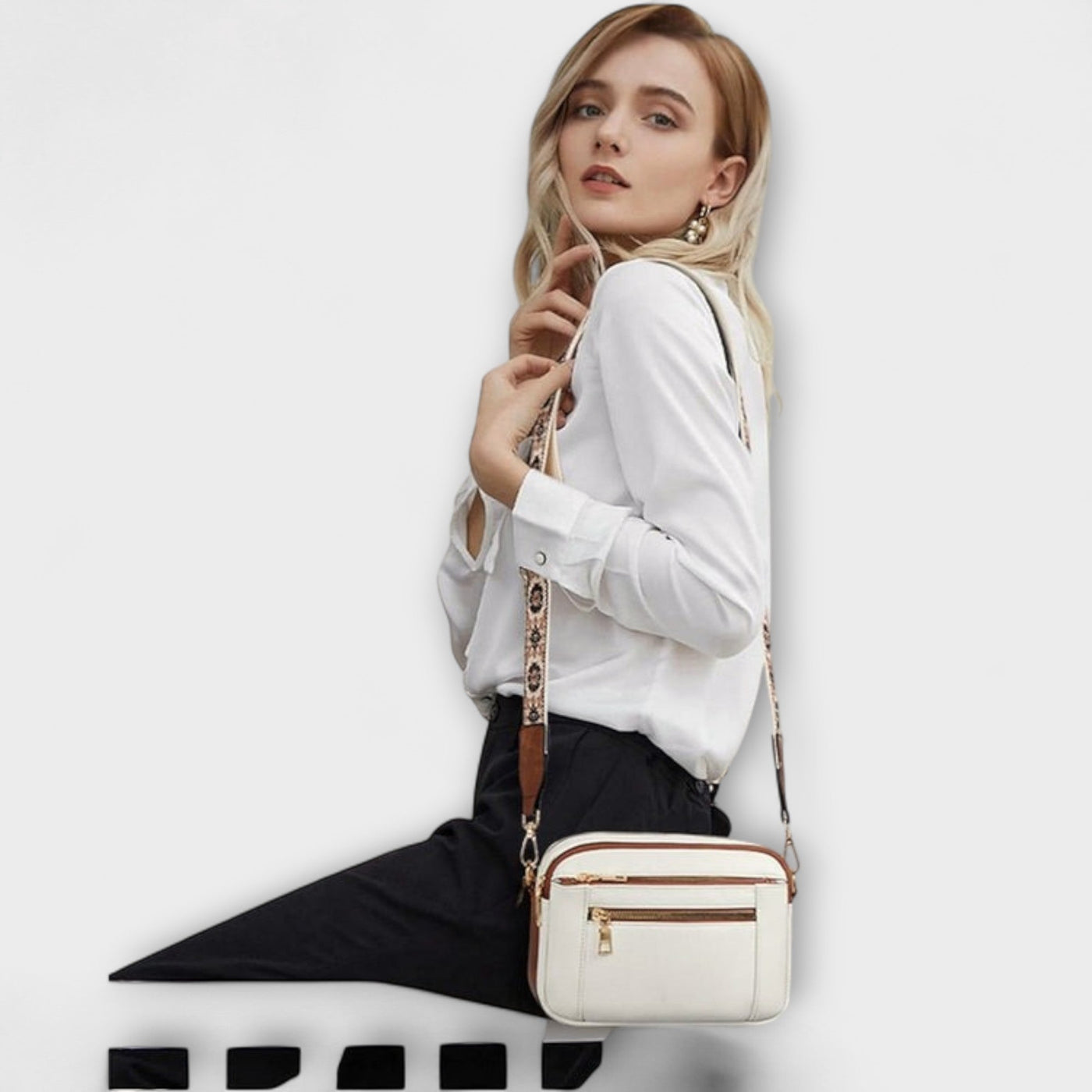 Mira™ – Elegante leren schoudertas