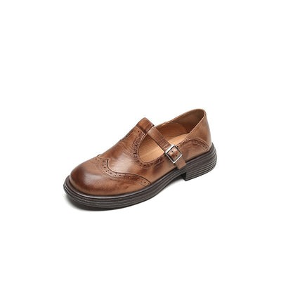 Elva™ | Elegante Mary Janes van leer