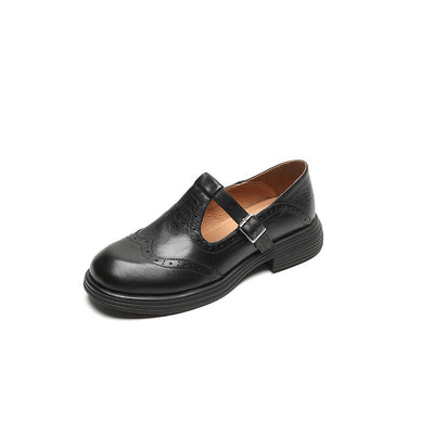 Elva™ | Elegante Mary Janes van leer