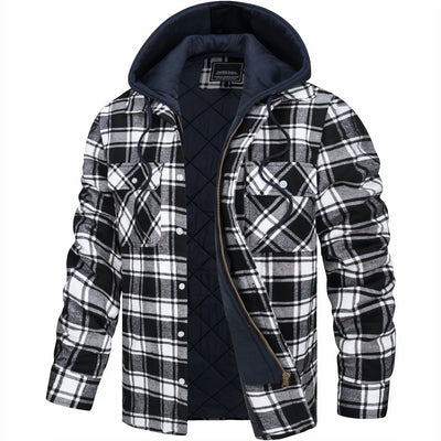Julius™ | Geruit jack met ritssluiting