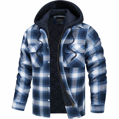 Julius™ | Geruit jack met ritssluiting