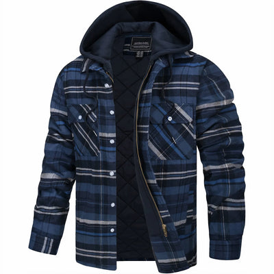 Julius™ | Geruit jack met ritssluiting
